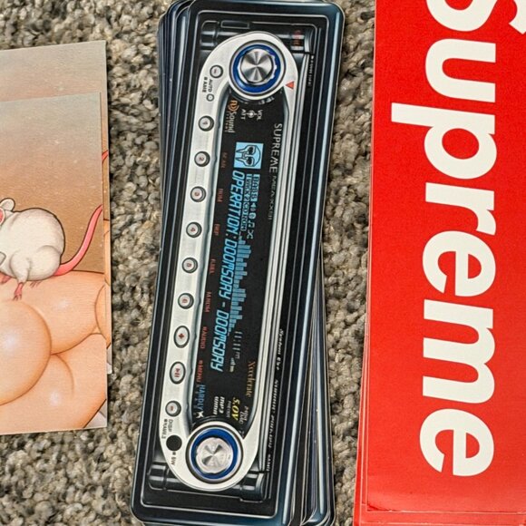 Supreme Sticker Lot 84 Pcs Box Logo 100 Bill Bikini Radio Art Stickers Authentic - Picture 9 of 14